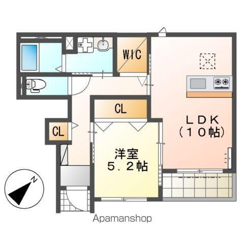 京成電鉄松戸線 北習志野駅 バス乗車時間:10分 刈米バス停で下車 徒歩3分 2階建 築10年(1LDK/1階)の間取り写真