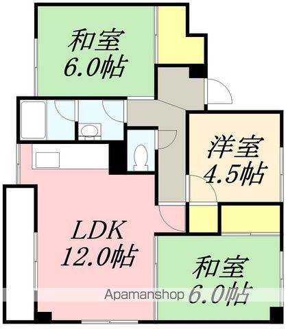 ポートビュー函館(3LDK/3階)の間取り写真