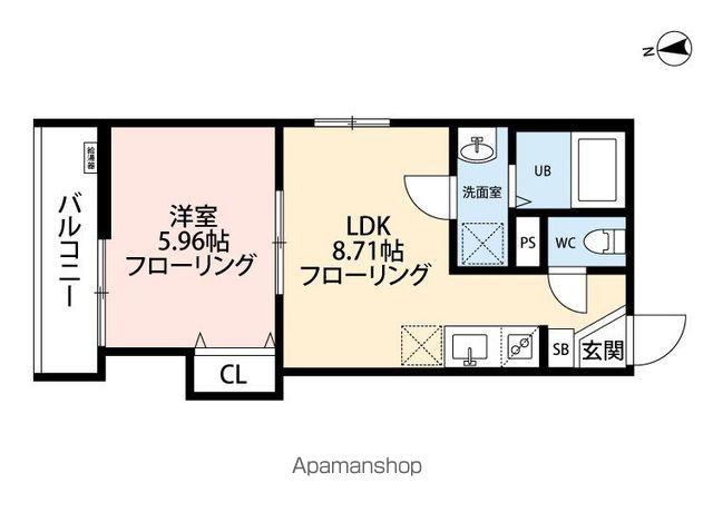 立川セイワレジデンスⅡ(1LDK/3階)の間取り写真