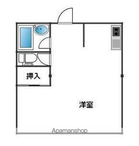 ネプチューン郡山(ワンルーム/1階)の間取り写真
