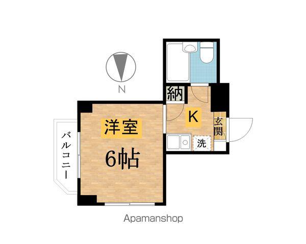 ホロン萩澤(ワンルーム/5階)の間取り写真