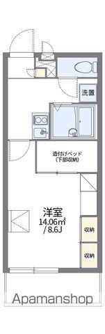 レオパレスエスエスⅡ(1K/2階)の間取り写真