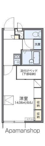 レオパレスアツモリ(1K/1階)の間取り写真