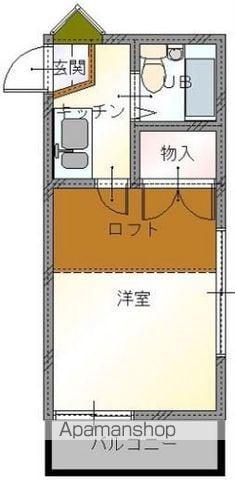 エクセルハイム西古松西町(1K/2階)の間取り写真