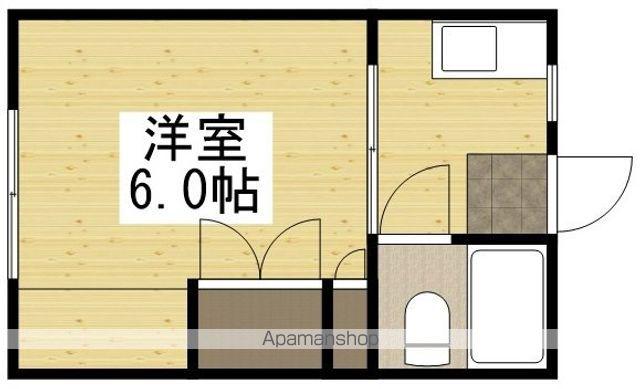 山田ハイツⅠ(1K/1階)の間取り写真