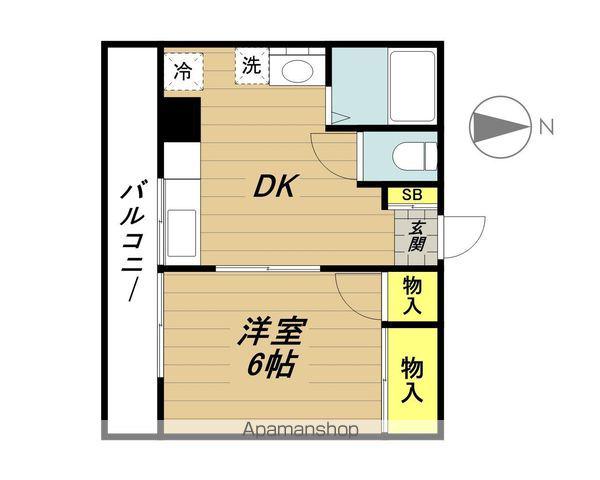 サンハイツ高橋(1DK/2階)の間取り写真