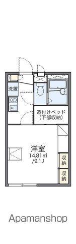 レオパレスUNI(1K/2階)の間取り写真