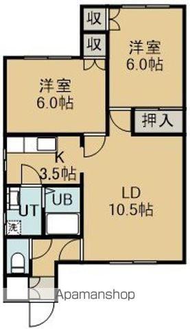 メゾンドK(2LDK/2階)の間取り写真