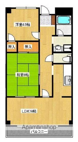 アルファエステート高松町(2LDK/1階)の間取り写真