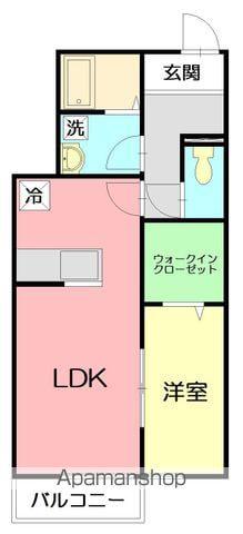 クララ湘南(1LDK/2階)の間取り写真