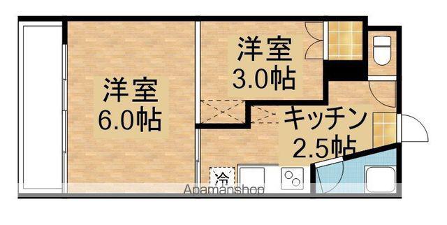 コーポ曙(2K/2階)の間取り写真