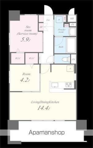 ベイ・グランデ弁天町(1SLDK/3階)の間取り写真