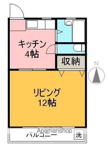 坪井電気ビル(1K/2階)の間取り写真
