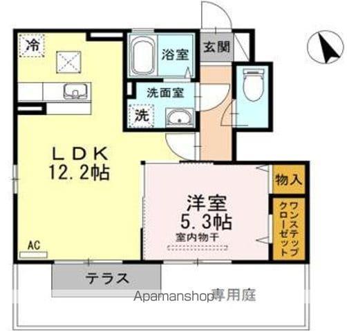 クレスタ(1LDK/1階)の間取り写真