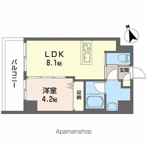 ウェルホームズ住吉大社(1LDK/2階)の間取り写真