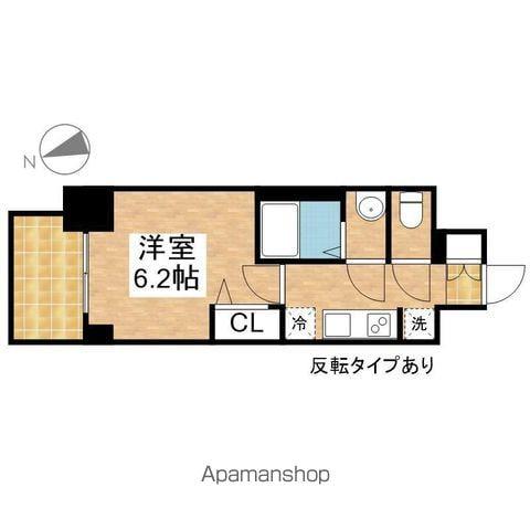 プレサンスTHE大須観音(1K/3階)の間取り写真