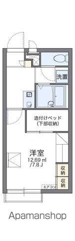 レオパレスヒメル名取(1K/2階)の間取り写真
