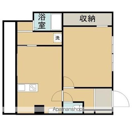 21コスモス恒久(1LDK/3階)の間取り写真