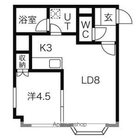 パストラル13(1LDK/2階)の間取り写真