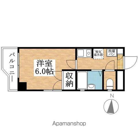 JMヒラ(1K/2階)の間取り写真