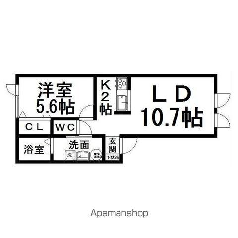 CLASSⅡ(1LDK/1階)の間取り写真