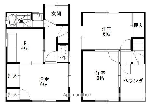 近田住宅B(3K)の間取り写真
