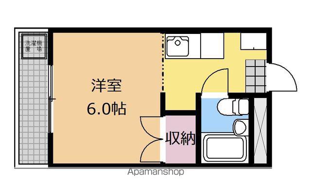 エントピア(1K/2階)の間取り写真