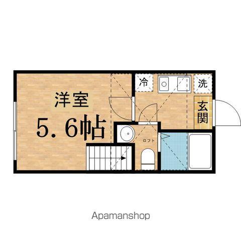 イシュガルド八王子(1K/2階)の間取り写真