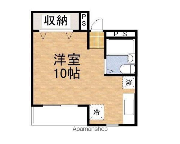 藤島ハイツ(ワンルーム/1階)の間取り写真