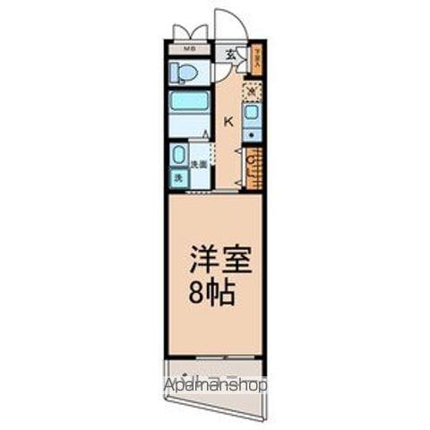 SUNSTATE楠(1K/2階)の間取り写真