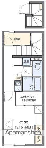 レオパレス玉川(1K/2階)の間取り写真