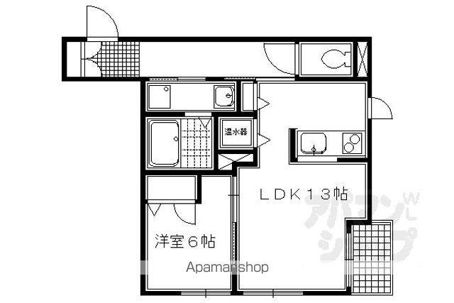 シャーメゾン堀川(1LDK/1階)の間取り写真