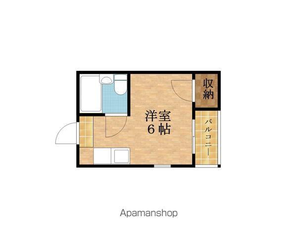 エスポワール城東(ワンルーム/4階)の間取り写真