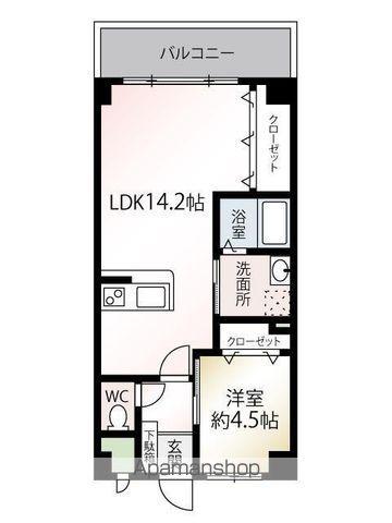 ダイアパレス白金(1LDK/3階)の間取り写真