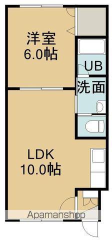 ピュアパレス豊川(1LDK/4階)の間取り写真