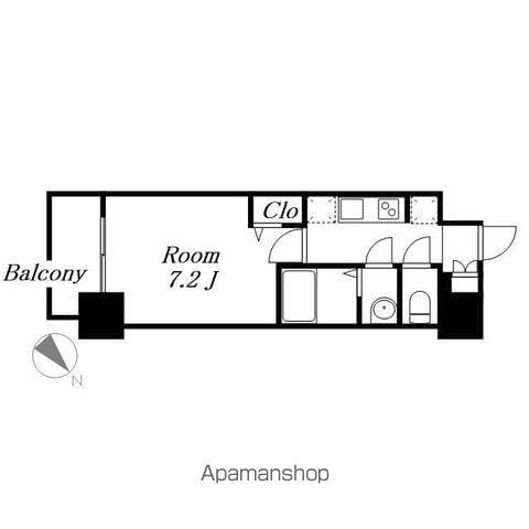 アドバンス名古屋モクシー(1K/3階)の間取り写真