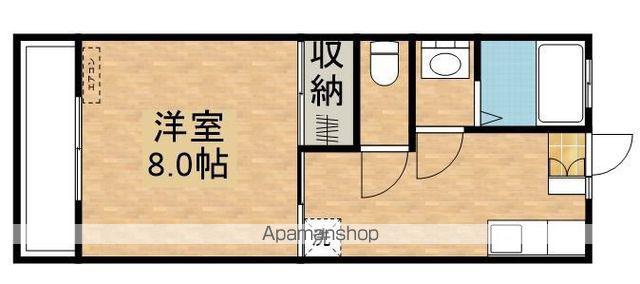 ライトステージ(1K/2階)の間取り写真