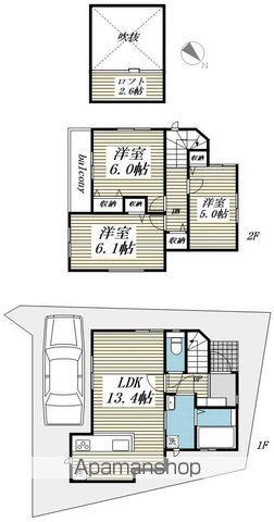 西武鉄道新宿線 入曽駅 徒歩17分 2階建 築3年(3LDK)の間取り写真