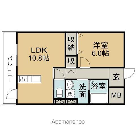 ディアコートKⅦ(1LDK/3階)の間取り写真