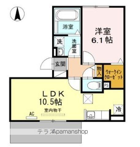 ソンリーサ(1LDK/1階)の間取り写真