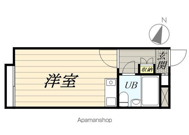 スカイピア港南台(ワンルーム/1階)の間取り写真