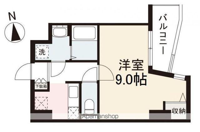 S-FORT高松中野町(1K/2階)の間取り写真