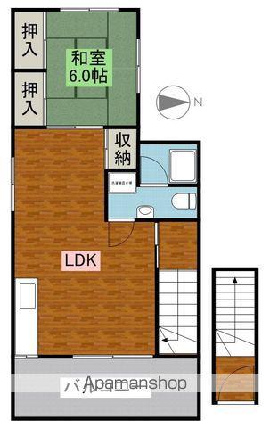 古田ビル(1LDK/3階)の間取り写真