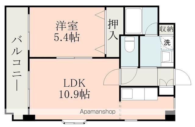 パルエースFUJI(1LDK/2階)の間取り写真