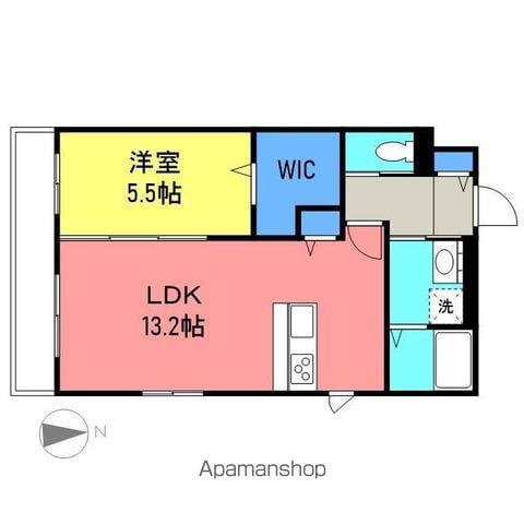 カメリアコート(1LDK/2階)の間取り写真
