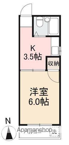 メゾンドつばき(1K/2階)の間取り写真