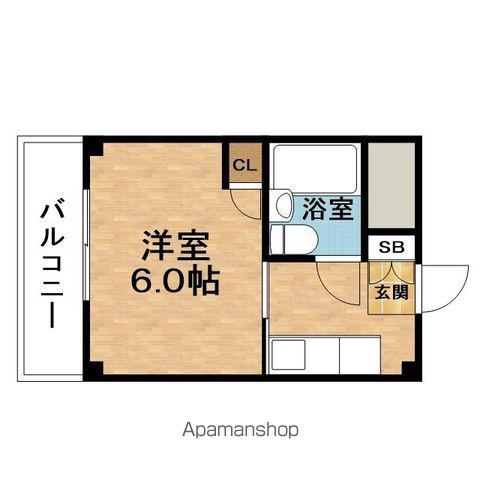 SUNS本庄公園(1K/5階)の間取り写真