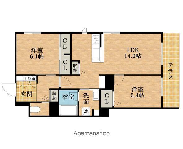 シャーメゾン リッシュ高石(2LDK/3階)の間取り写真