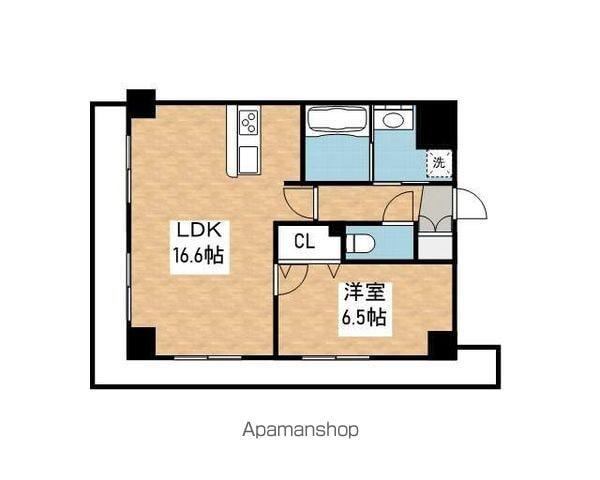 クレールシティ御器所(1LDK/5階)の間取り写真