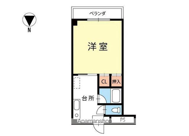 エトワール浅間(1K/2階)の間取り写真